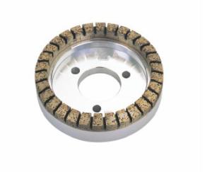 China Segmented Metal Bonded Diamond Grinding Wheels 175mm For Glass Double Edge Machine factory