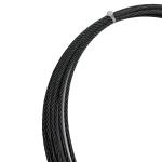 Cranes 7x7 1/8'' AISI316 Black Oxide Stainless Steel Wire Rope Aircraft Cable