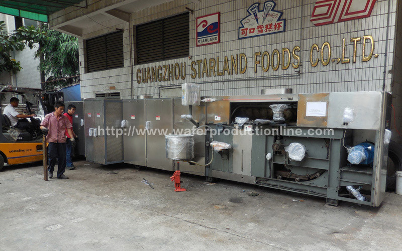 Ice Cream Pizza Waffle Cone Production Line CE Approved Baking Plares 260mm*240mm