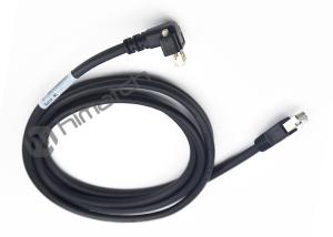 China Right Angle Gigabit Ethernet Cable GigE Cat5e S/STP Screw Lock Cables factory