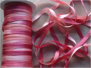 China 100% pure silk embroidery ribbon,soft silk ribbon,satin silk ribbon,good quality ,home decorated silk diy ribbon factory