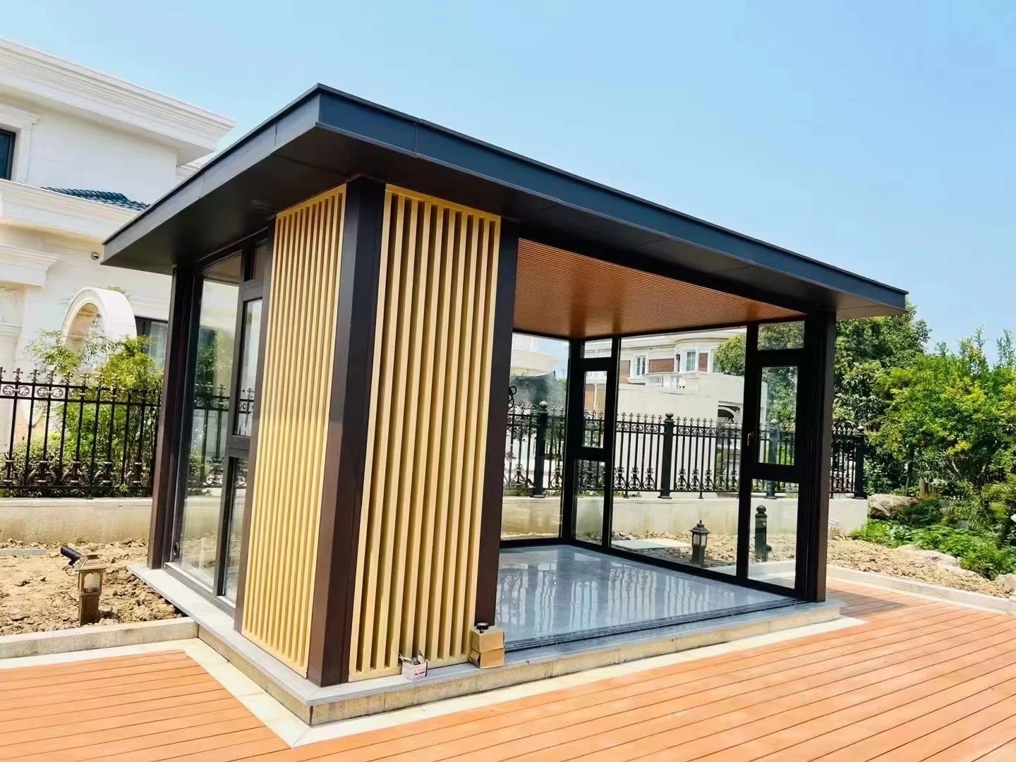 Aluminum Louvered Pergola Garden Landscape Leisure Sunshade Pergole