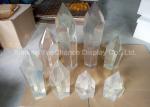 Clear Artificial Resin Crystal Statues , Transparent Christmas Decorations Good