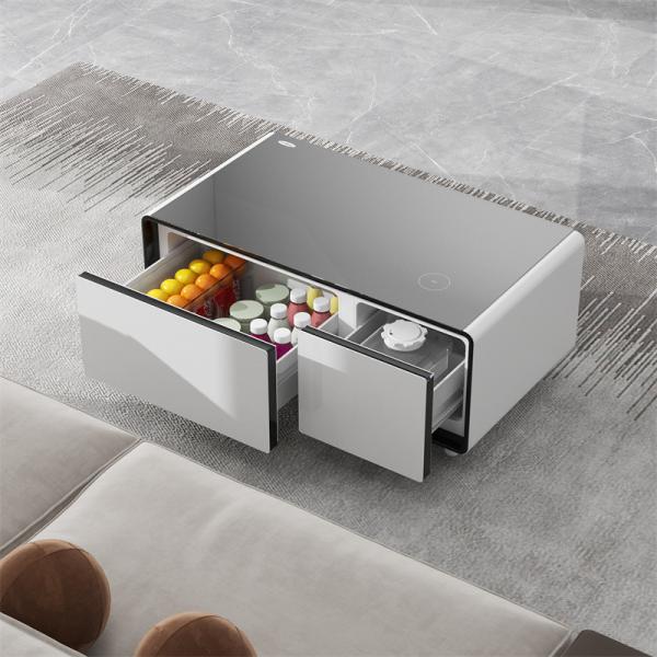 Home Furniture Multifunctional Smart Coffee Table with Dual-Zone Refrigerated