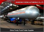 59700 Liters 25 Ton LPG Tank Trailer With 20% Vapor Space , LPG Transport