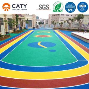 China Soft &amp; Fun EPDM Granule Rubberized Surface for Kids' Play Area &amp; Run Track factory