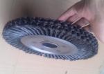 Double Layer Twisted Wire Brush 300mm OD For Metal Tube Rust Removal