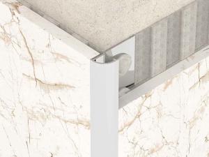 China Bright Metal 0.6mm Stainless Steel Quarter Round Trim For Round Angle factory