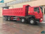 Customized 12 Wheel Dump Truck , 8x4 Tipper Truck Easily Maintenance