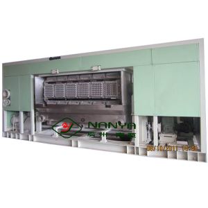 China 6000Pcs / Hour Fully - Auto Egg Tray Machine Fruit Trays Use on sale