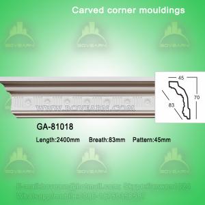 China Home decorative material Polyurethane carved panel moulding factory