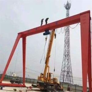China A3 10T Single Girder Gantry Crane Box Beam Strong Rigidity factory