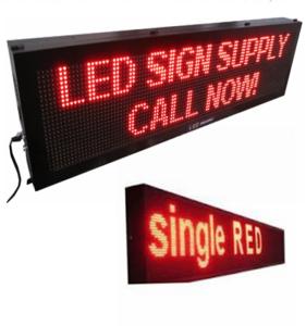China FCC Aluminum Cabinet P5mm 1R1G LED Moving Message Board factory