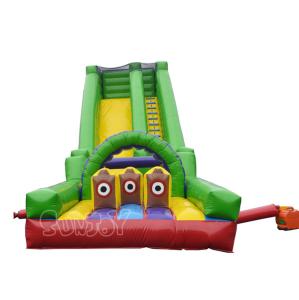 China Commercial 0.55mm Plato Inflatable Obstacle Course For Kids factory