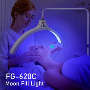 China 6000lm Half Moon Led Lash Light Infrared Emission Tube Facial Beauty Fill Lamp For Makeup Artist factory