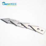 Tungsten Carbide Industrial Cutting Blades 34x16x1mm With 2 Small Round Holes