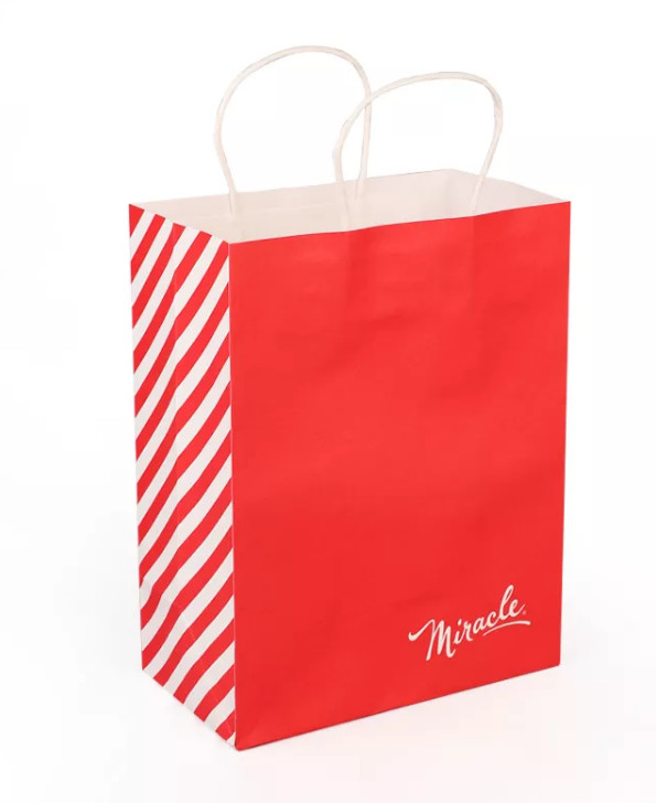 China CMYK 50gsm To 200gsm Durable Kraft Paper Bags Flexo Printing factory