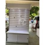 T5 Light Phone Accessories Slatwall Display Case 16mm Thick MDF