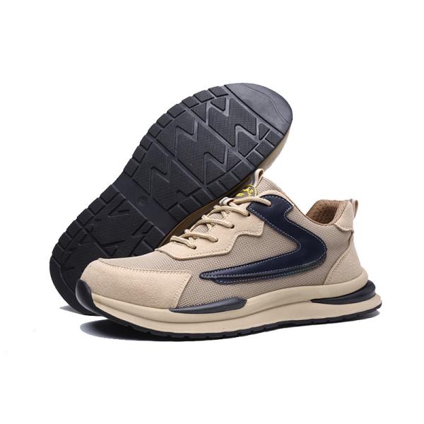 Shengjie New Men'S Anti-Smash Anti-Puncture Work Shoes Microfiber Leather Walking Style Safety Shoes