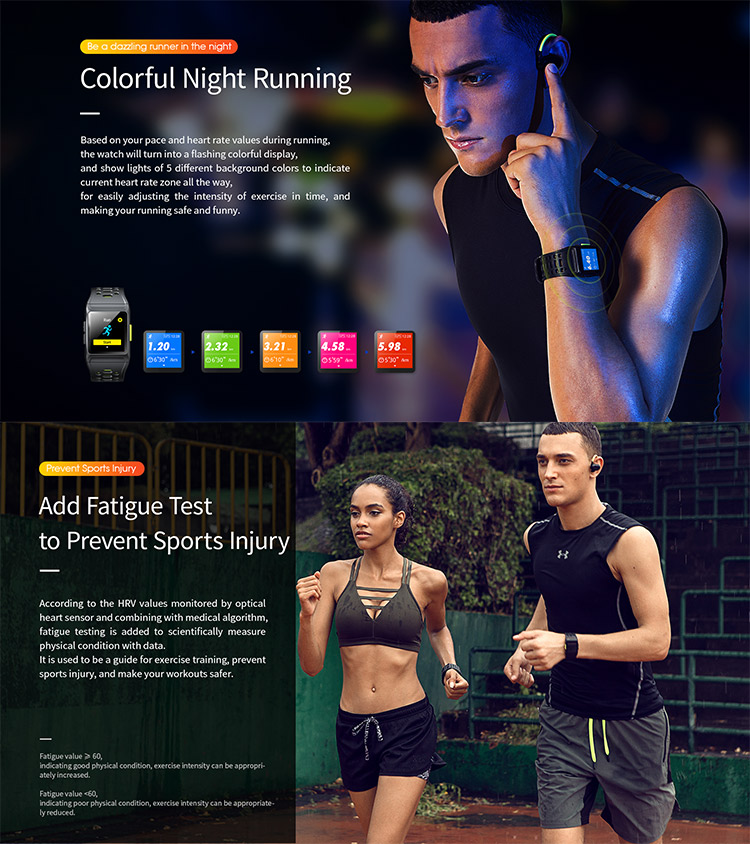 GPS Heart Rate Sensor Waterproof Smart Positioning Watches
