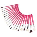 Fluffy 20 Piece Pro Makeup Brushes Set 7 times coated birch wood