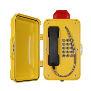 Water Resistant Heavy Duty Analog Phone Weatherproof With Flashing Lamp