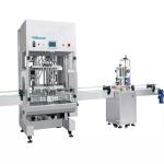 Multiple Nozzles Beverage Filling Machine , Commodity Automatic Filling Line