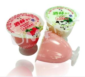 China Food grade plastic cup sealing roll film for coffee/ice cream/jelly/yogurt/juice factory