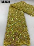 Hot selling 2023 tulle lace fabric african lace nigerian sequins lace french