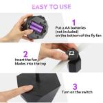 JZ Rechargeable Battery Inside Kitchen Pest Control Fly Killer UV Rechargeable