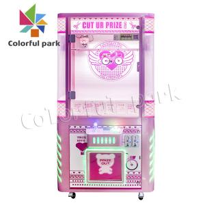 China 1 Player Coin Operated Toy cut ur prize toy scissors prize gift vending doll crane machine factory