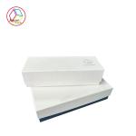 Textured Art Paper White Jewelry Paper Gift Box Foldable
