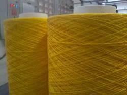 2 Ply Colored Yellow Ripcord Twist Polyester Yarn Used For UTP CAT6 Network