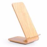 A8 Qi Fast Wireless Mobile Charger Stand Light Wood 10W 5mm Working Distance