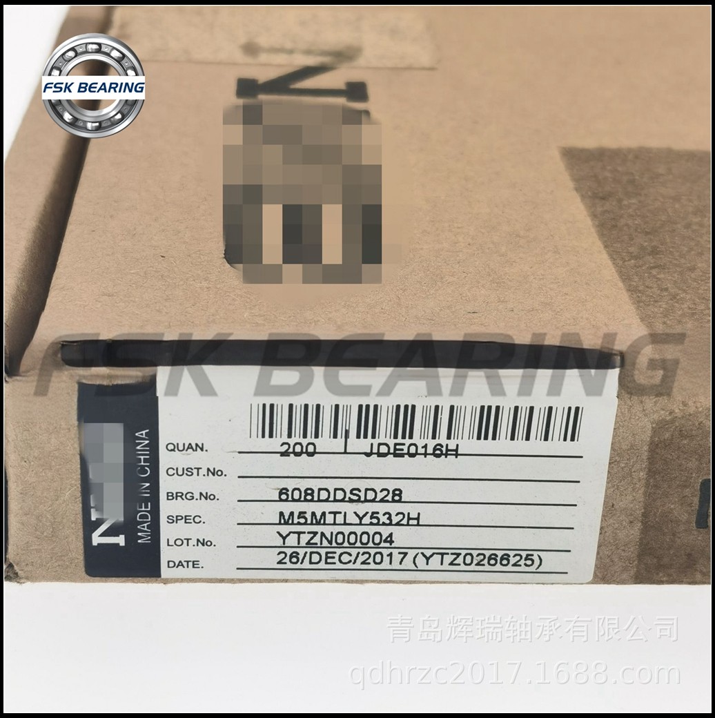 Inner Ring Thickening 608DDSD28M5MTLY532H 608DSD28 Deep Groove Ball Bearing 8X22X7 mm Single Row