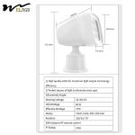 60w Marine Searchlight 50M Remote Control Marine Spotlight White