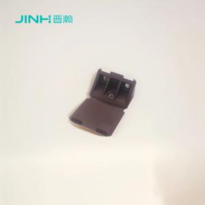 China 12x12mm Plastic L-Brackets With Cover Essential Hardware for Flat-Pack Furniture and Shelving Units factory