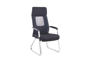 China High Back Electroplated 51cm Mesh Office Chair No Wheels factory