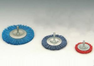 China shaft-mounted abrasive wheel brushes,shaft-mounted abrasive cup brushes factory
