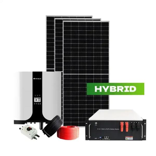 China All In One Hybrid Solar Power System Complete Kit For Home 7KW 7.6KW Easy Installation factory