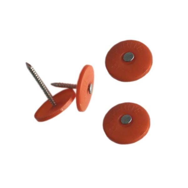 China 1" Head Dia Plastic Cap Nails For Construction Projects factory