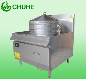 China 380V Energy Saving Stainless Steel Bun Steamer , Dim Sum Steamer Commercial factory