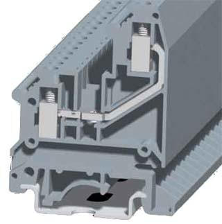 SKJ-4RE Din Mount Terminal Block Phosphor Bronze Tin Plated 7-8mm Stripping
