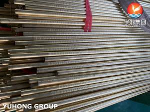 China Copper Nickel Alloy Low Fin Tube , ASTM B111 C71640 , Cu70Ni30 factory
