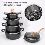 Multi-function Kitchen Cookware Cooking Pot Set Maifan Stone Aluminum Non-stick