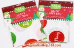 Christmas Fancy Gift Poly Bag /drawstring santa sack bag, decoration bags, jumbo