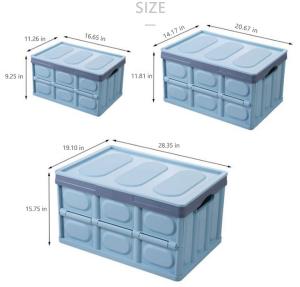 China 30L Plastic Car Trunk Organizer Collapsible Plastic Storage Boxes factory