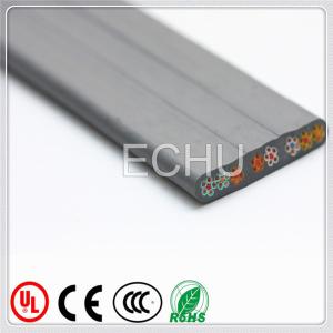 China Elevator Parts Travel Cable, PVC Flat Cable， ECHU Traveling Cable factory