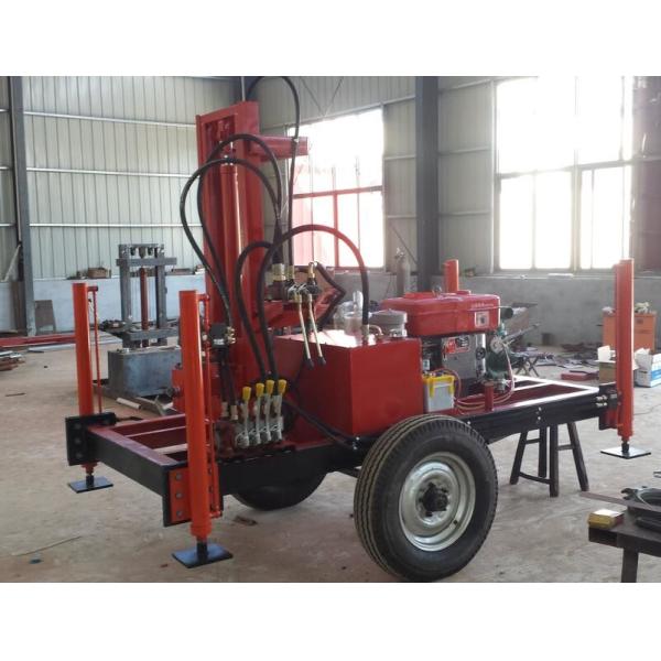China 210m Portable Hydraulic Water Well Drilling Machine With 150r/Min Rotation Speed factory