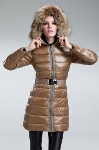 China Moncler Nantesfur women down coats with big raccoon fur wholesale price factory